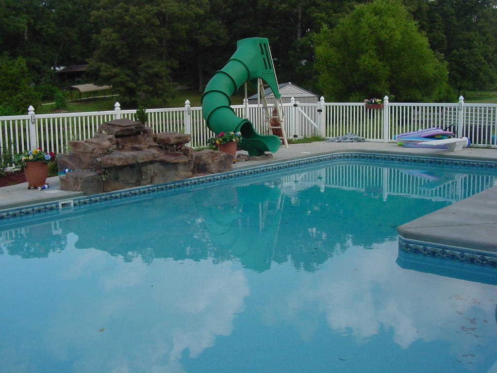 pool with slide - JNR Pools